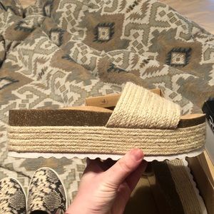 Dirty Laundry platform sandal